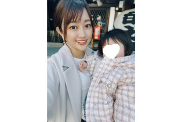 菊地亜美、愛娘と初詣へ!ツーショットに「かわいい」の声 画像