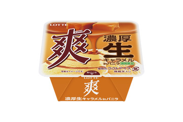シャリッと食感の「爽」が“ふんわり”食感に!?期間限定商品「濃厚生キャラメルinバニラ」 画像