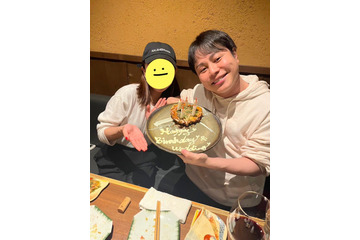ノンスタ井上、誕生日ケーキは「お好み焼き」!そのこだわりに驚き 画像