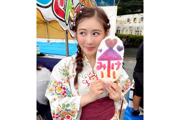 西野未姫、「らくがきせんべい」に相合傘描きオノロケ 画像