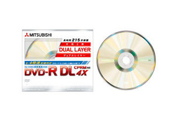 三菱化学メディア、録画用の片面2層DVD-R/DVD+Rメディア 画像