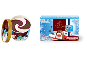 キリとゴディバがコラボ！新商品カップアイス＆ひと口アイス発売 画像