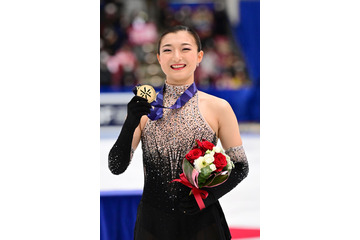 坂本花織、全日本3連覇!世界選手権に向けて決意新たに「次の目標に向かって…」 画像