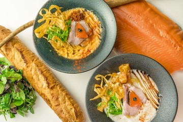 フレンチラーメンが関西初上陸!京都伏見に「サーモンヌードル」新店舗 画像