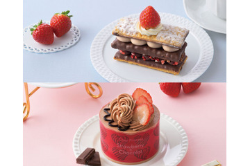 銀座コージーコーナー、苺＆チョコのスイーツ2品を新発売 画像