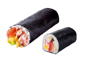 元気寿司、節分限定「恵方巻」発売中!お一人様向けハーフサイズも 画像