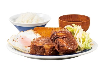 肉めし岡もと、初の定食限定メニュー「チャーシューエッグ定食」新発売 画像