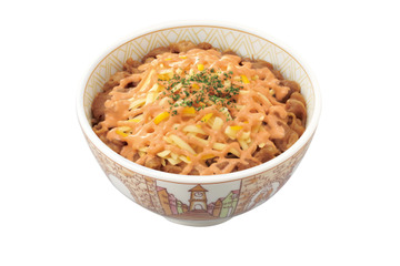 すき家、今年も“春色”な「明太マヨチーズ牛丼」期間限定販売 画像