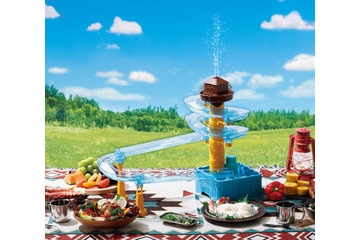 そうめんスライダーに噴水が！アウトドアモードの新製品 画像