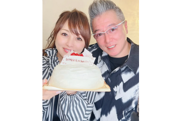 渡辺美奈代、結婚28周年を報告　息子・矢島愛弥からのケーキプレゼントに喜び 画像