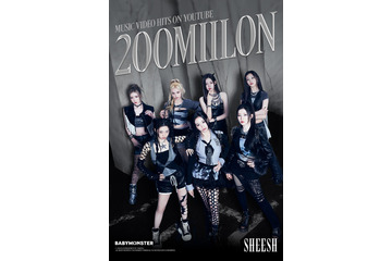 BABYMONSTER、「SHEESH」MVが2億回再生突破！K-POPガールズグループのデビュー曲で最短記録 画像