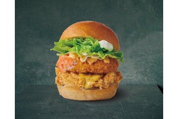 エビ×チキンで新しい味体験!bb.q オリーブチキンカフェ「エビカツチキンバーガー」新発売 画像