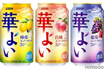 【発売前から大注目の新チューハイブランド!】こころ華やぐ解放感!新ブランド「キリン 華よい」の3つのスパークリングが発売 画像