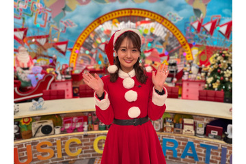 井上清華アナがサンタコスプレで登場! カラオケで12月に歌われる曲TOP100 画像