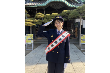 平美乃理が金町一日消防署長に就任! 放水訓練に「新鮮で迫力がすごかったです」 画像