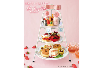 限定プレート付き!ピーターラビットガーデンカフェ、10周年特別アフタヌーンティー販売 画像