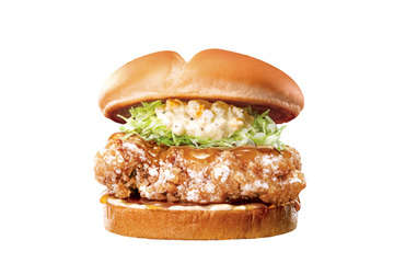 ロッテリア、明日よりチキンがサクサクジューシーな『竜田バーガー』発売開始！ 画像