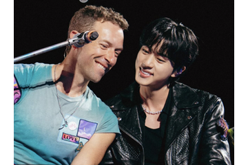 BTS・JIN、Coldplay公演にサプライズ登場、SNSでコラボが話題 画像