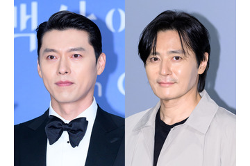 ヒョンビン、髭を生やした近影が話題！俳優チャン・ドンゴンらと「見てるだけで癒される」豪華ショット 画像