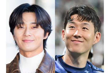 えっ、なんでそこに!? 俳優パク・ソジュン、“親友”ソン・フンミンの優勝SHOTにしれっと写り込む【PHOTO】 画像