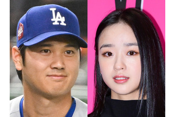 等身大パネルにハート！ママになった韓国元新体操選手、「大谷翔平ラブ」アピールの来日SHOT【PHOTO】 画像