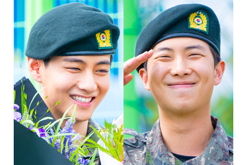 除隊したBTS・VとRM「性格が変わった」「すぐに怒られた」…JINも駆け付けたライブ配信で語った“今後” 画像