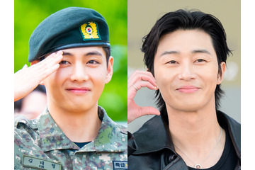 BTS・Vの除隊後に俳優パク・ソジュンら仲良し“ウガ・ファミリー”集結！お揃いTシャツ姿でポーズ【PHOTO】 画像