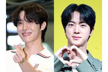 “変わらぬ友情”に感動…BTS・J-HOPE、JINの初ソロコンを観客席から全力応援！【PHOTO】 画像