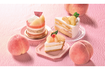山梨県産白桃使用「ももケーキ」が本日発売！シャトレーゼから白桃スイーツ5種が登場 画像