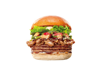 【肉の日】ボリューム満点のキングサイズ！ロッテリア、25日より「キング にんにく牛カルビバーガー」が5日間限定販売 画像