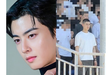 “丸刈り”チャウヌの入隊現場を目撃　息子を見送る母親が思わず目を奪われたビジュアル「息子、ごめんね」 画像