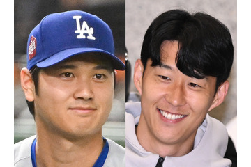 野球が大谷翔平ならサッカーはソン・フンミン！LAに集う日韓スターに韓国メディアも興奮「肩を並べる存在」 画像