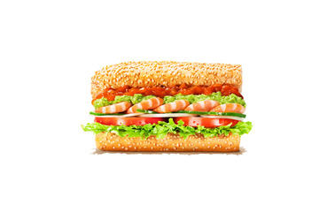 サブウェイ、新サンド「サルサえびアボ」が本日発売！人気No.1サンドがサルサソースで夏仕様に 画像