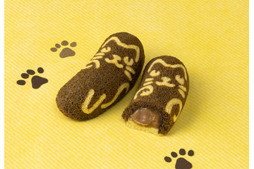 東京ばな奈が黒猫“ぶにゃんこ”に！チョコバナナ味になって10月1日から期間限定発売 画像