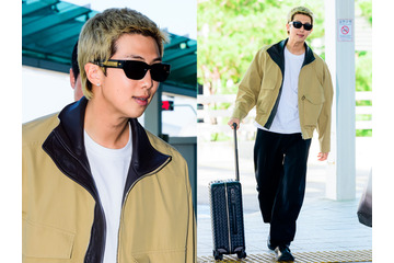 BTS・RM、181cmの圧巻スタイルで空港を魅了！“ワールドクラス”オーラ全開でイタリアへ出国【空港写真】 画像