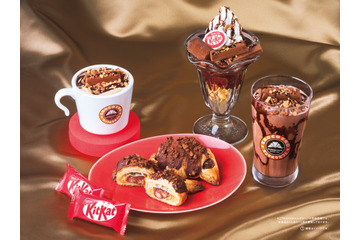 キットカットを丸ごと使用！サンマルクカフェ、“濃厚チョコ尽くし”パフェやチョコクロを11月6日販売開始 画像