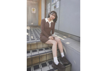 NMB48の才女・安部若菜、マイブームの茶色ワンピ＆ルーズソックス披露！秋コーデにファン歓喜 画像