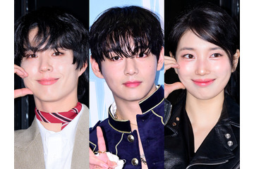 パク・ボゴム、BTS・V＆女優スジとの豪華3ショット公開！“国宝級ビジュアル”の集結に反響続々【PHOTO】 画像