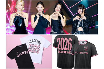 BLACKPINK、東京ドーム公演記念！読売ジャイアンツ・FC東京とのコラボグッズ販売へ 画像