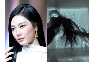 『紅白』不参加のaespa・ニンニン、ばっさりと切られた髪が話題…自由奔放な魅力披露【PHOTO】 画像