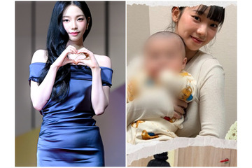 『紅白』出場後？aespa・カリナ、赤ちゃんを抱いてミルクも　休暇中の姿がネットで話題に 画像