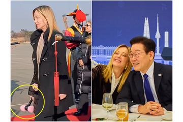 BLACKPINKのペンライトが…娘が大のK-POPファンと公言のメローニ首相、今回の訪韓でも注目集まる 画像