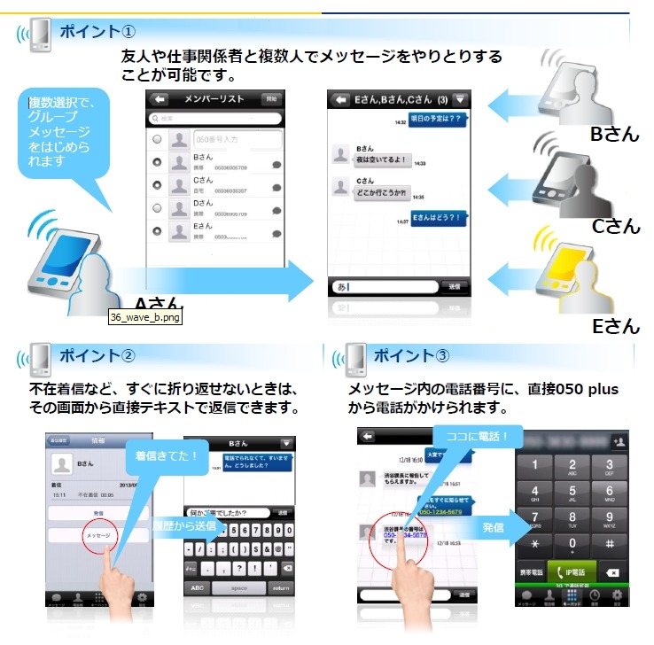 Ntt Com 050 Plus テキストメッセージをやりとりできる機能などを追加 Rbb Today