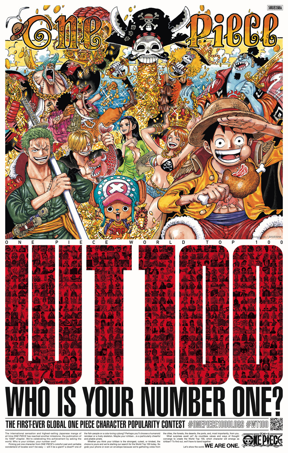 One Piece 1000話到達 記念pv公開や全世界で人気キャラ投票も Rbb Today