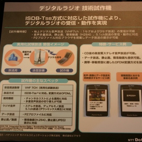 【CEATEC 2006 Vol.14】5.1chが聞けるデジタルラジオ対応携帯(ドコモ) 画像