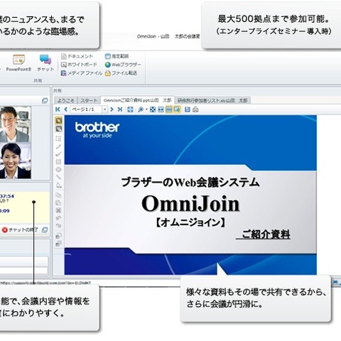 PCとインターネットで実現するウェブ会議システム……『OmniJoin』導入レポート 画像