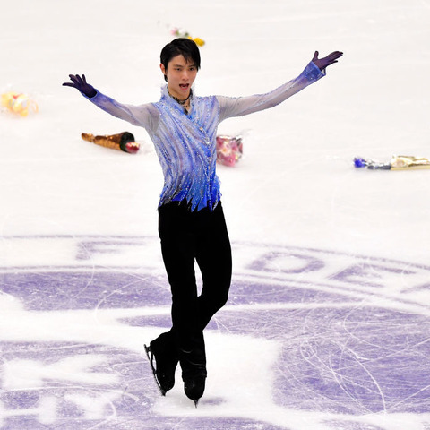 羽生結弦が3年ぶりの「NHK杯」で首位発進も「もっとできた」 画像