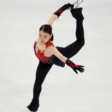 紀平梨花、『世界フィギュア』ショートで2位発進「100%とはいえない」 画像