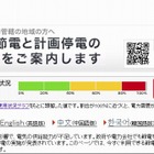 【地震】ヤフー、節電対策ページにグラフ表示を追加……電力使用率が一目瞭然 画像
