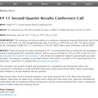 米アップル、第2四半期の業績発表に伴うカンファレンスコールをライブ配信 画像